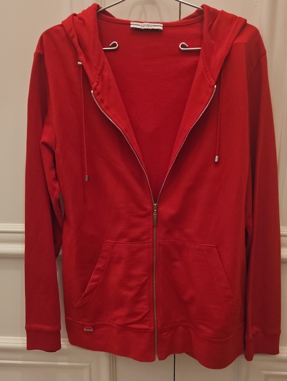 Escsda Red Zip-Up Hoodie Jacket - S/M